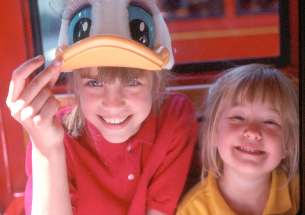 Emmy and Hannah in CA May 91done.jpg