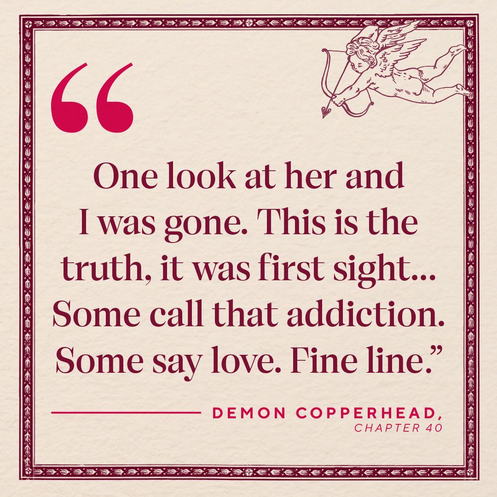 Demon Copperhead chapter 40 quote graphic
