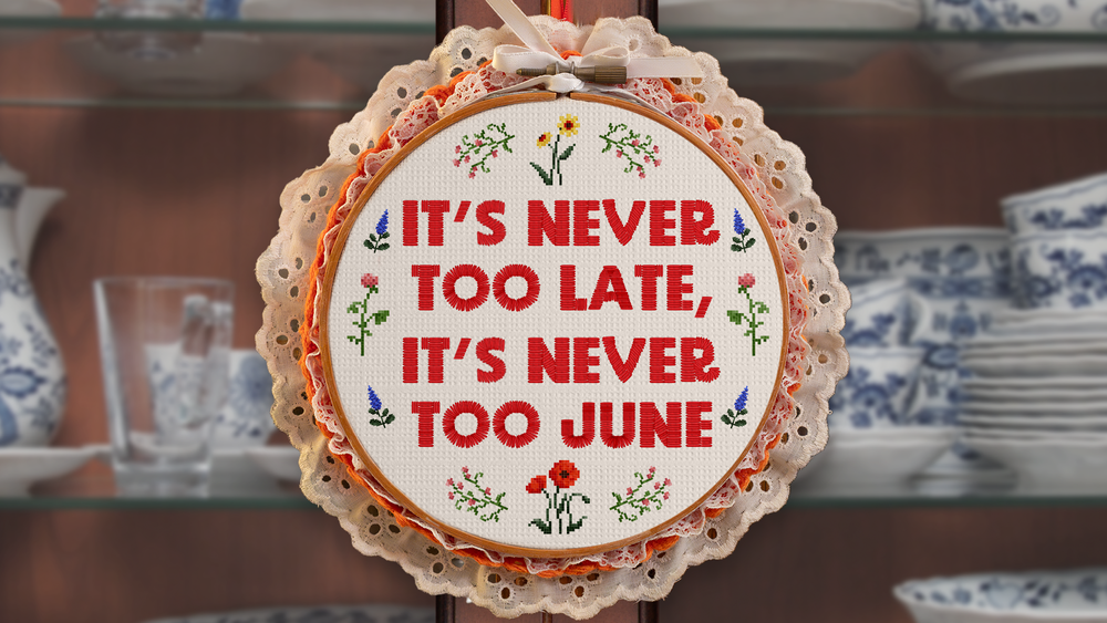 It's Never Too June segment graphic