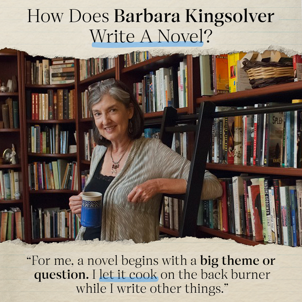 Barbara Kingsolver writing routine carousel cover
