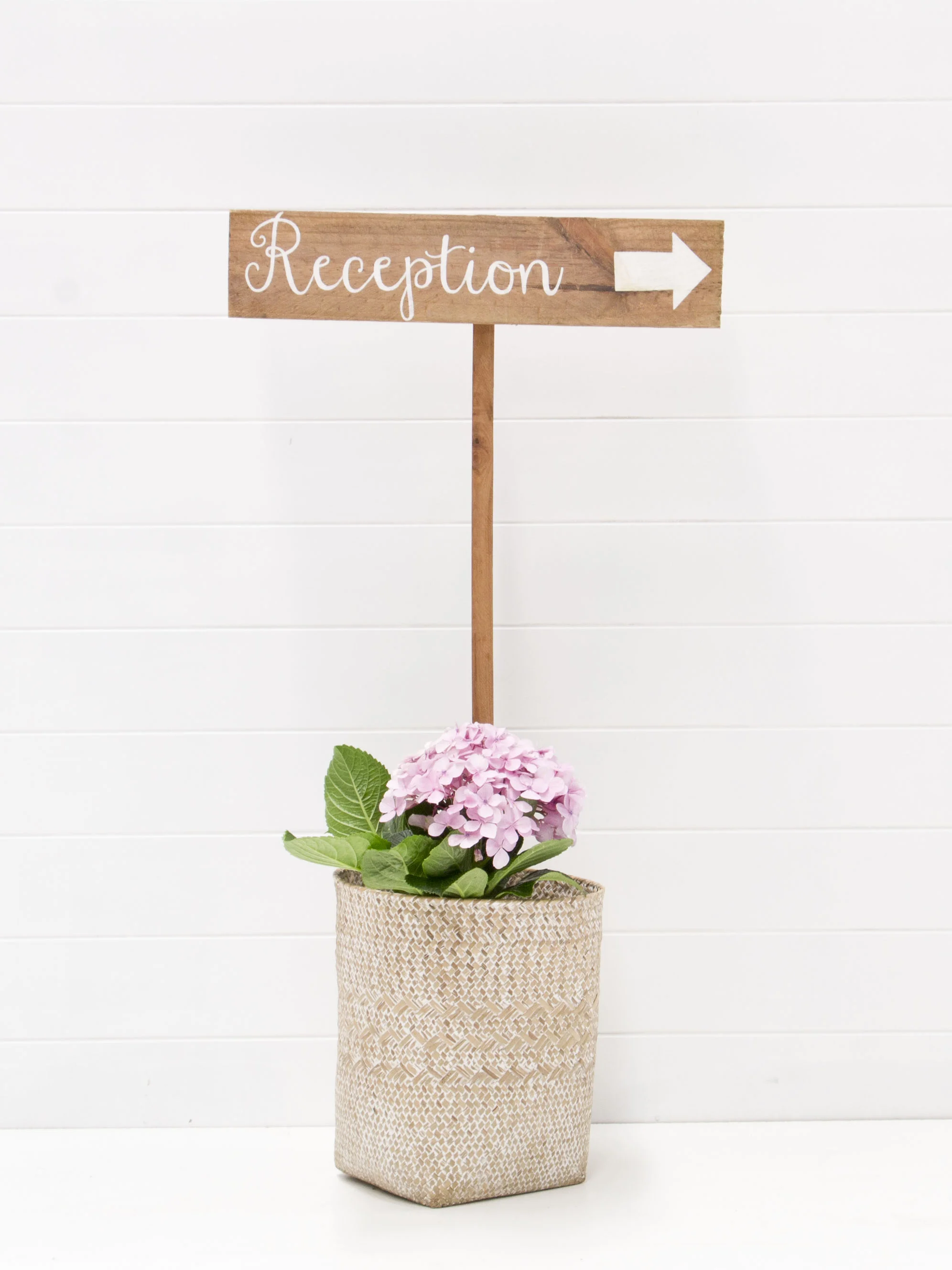 Reception Wooden Sign — Little Gray Station Wedding Styling & Hire Brisbane Gold Coast