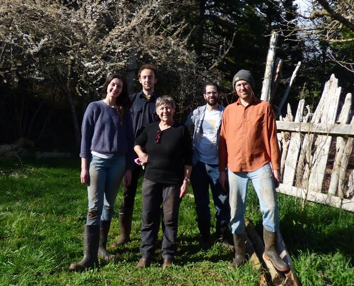 Our farm crew for the 2016 season! Rachel and Reilly are to the left of Mary while Anas and Jordan are on her right. Photo taken by our talented friend Sheila