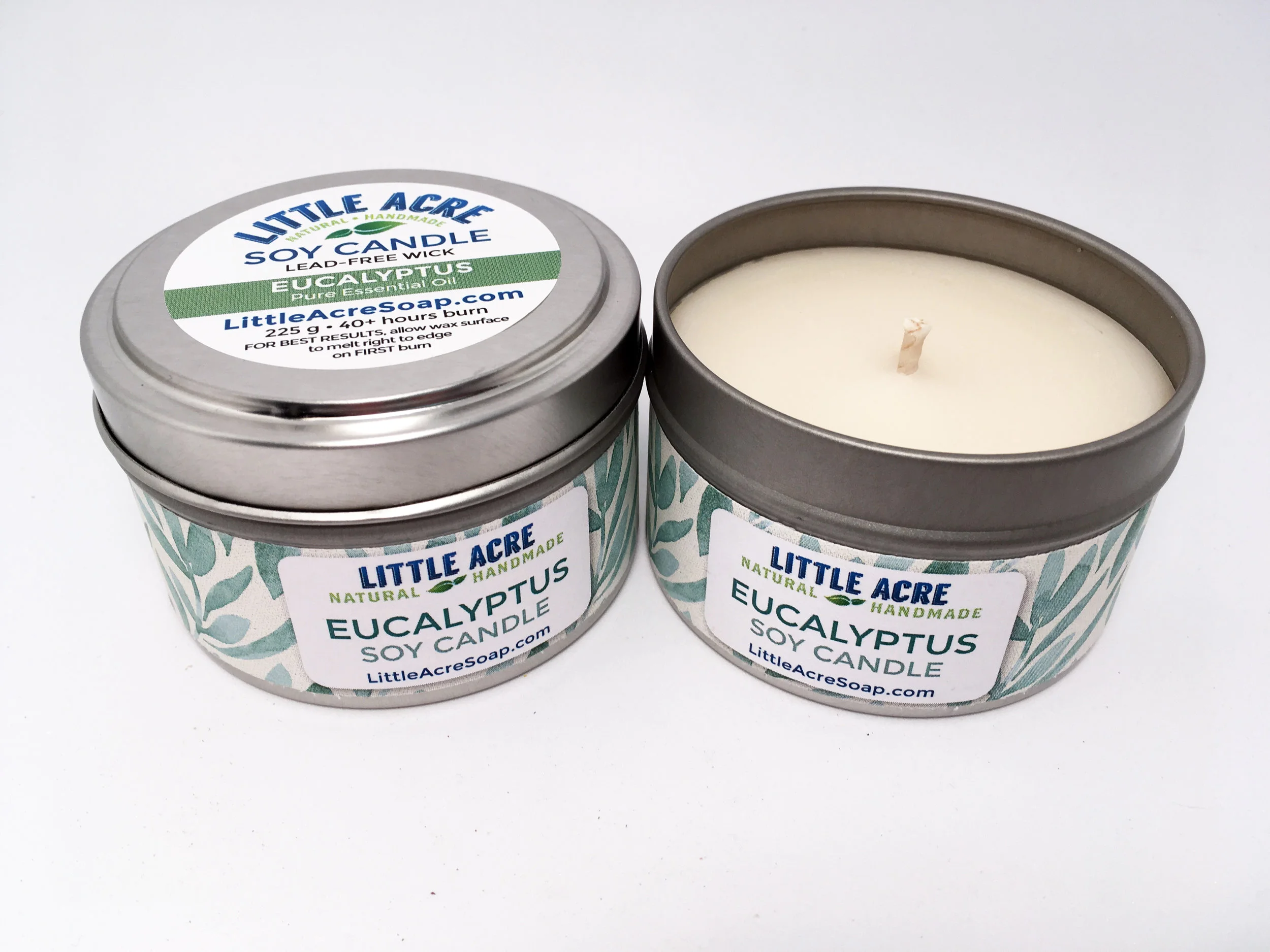 EUCALYPTUS SOY CANDLE — Eucalyptus Essential Oil $10/each or 3 for $25