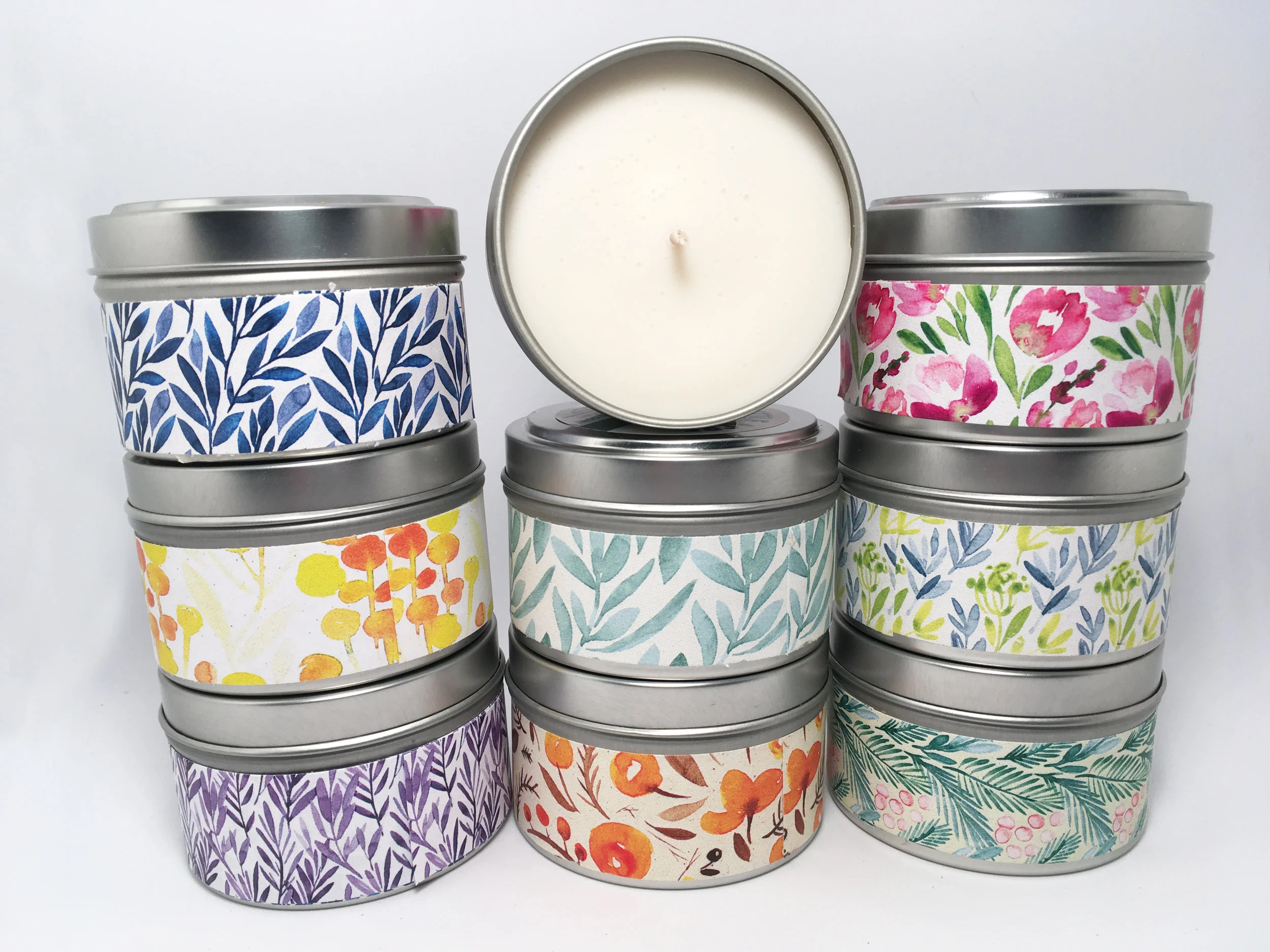 SOY CANDLES — Any of our candles can be mixed and matched for the special 3 candle discount price! $10/each or 3 for $25