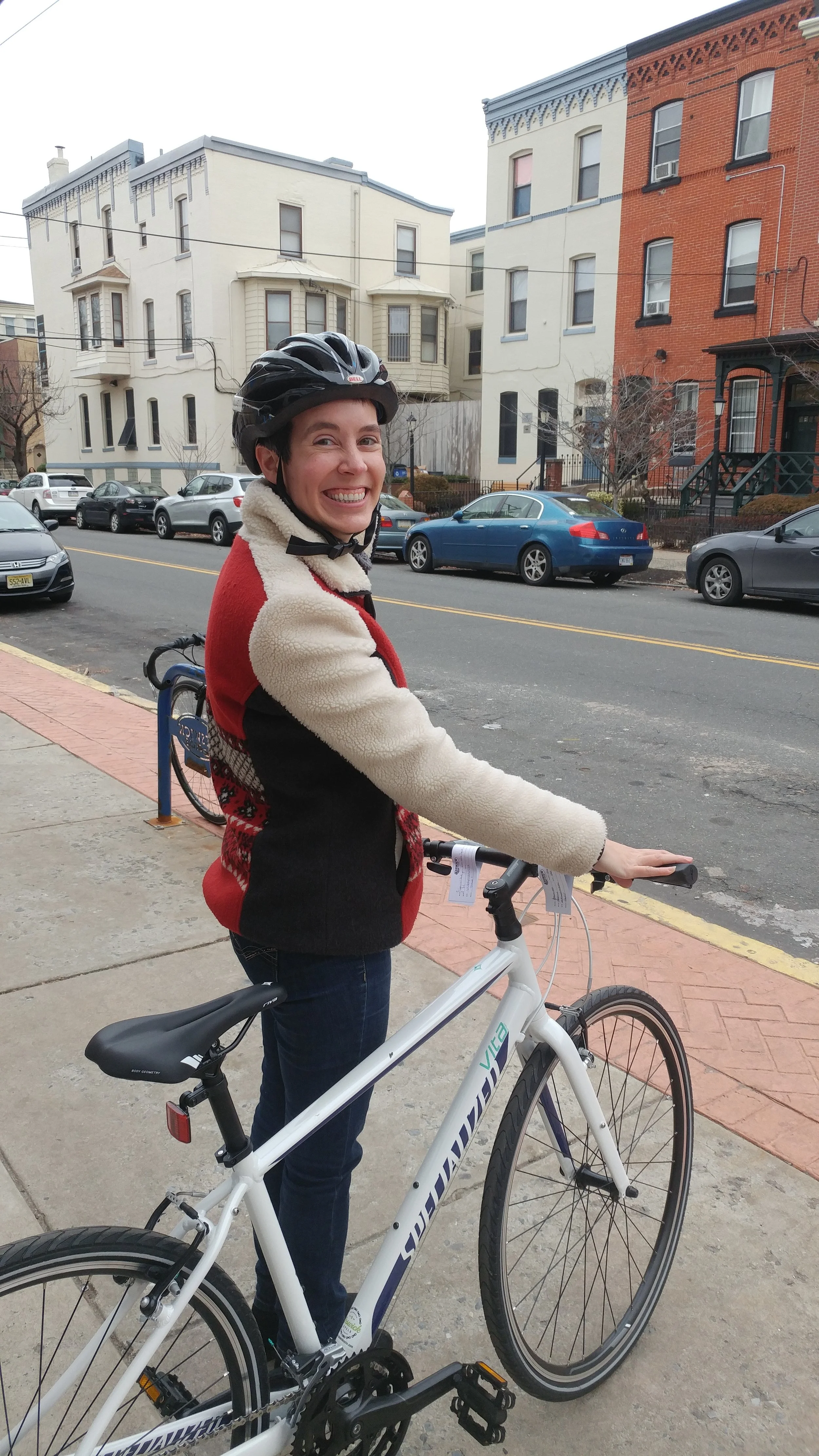 Julie's first test ride.jpg