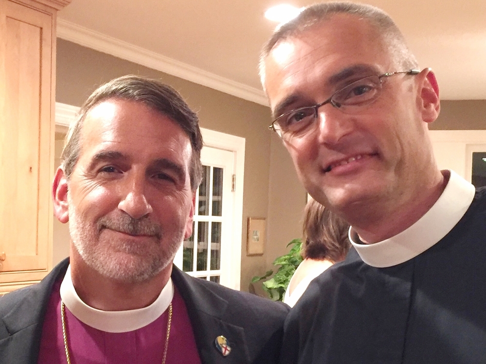 REV. JON MINNS WITH THE MOST REV. FOLEY BEACH