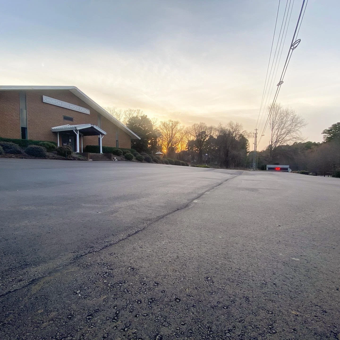 Come see our new parking lot tomorrow! 10am worship and an updated lot for you and visitors 😎 #comeasyouare #raleigh #nc #anglicanforanyone