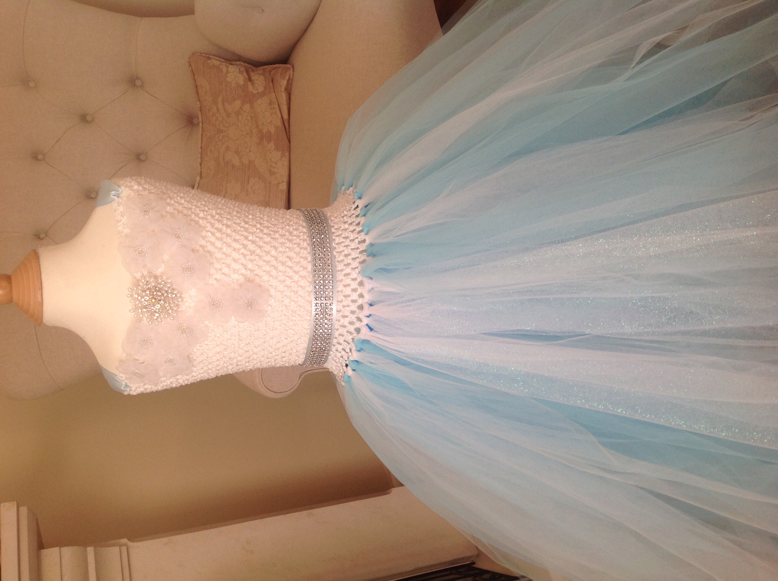 Flowered Ice Princess Dress