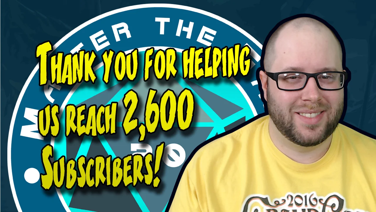 YouTube Subscriber Milestone 2,600!