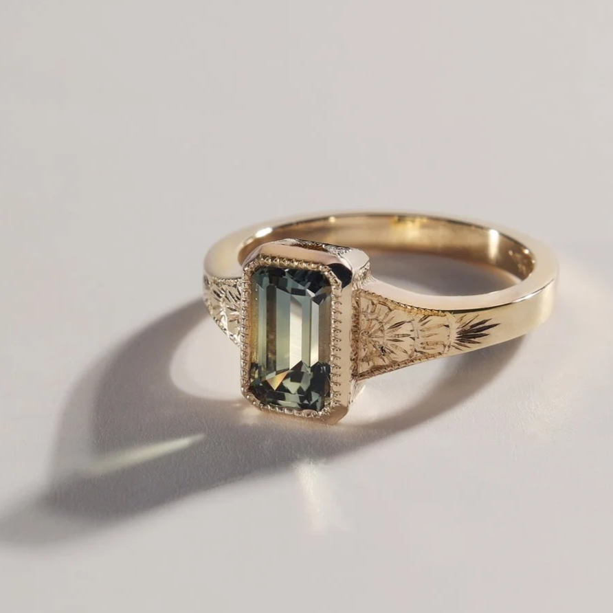 Shades of Green Kimberley Solitaire