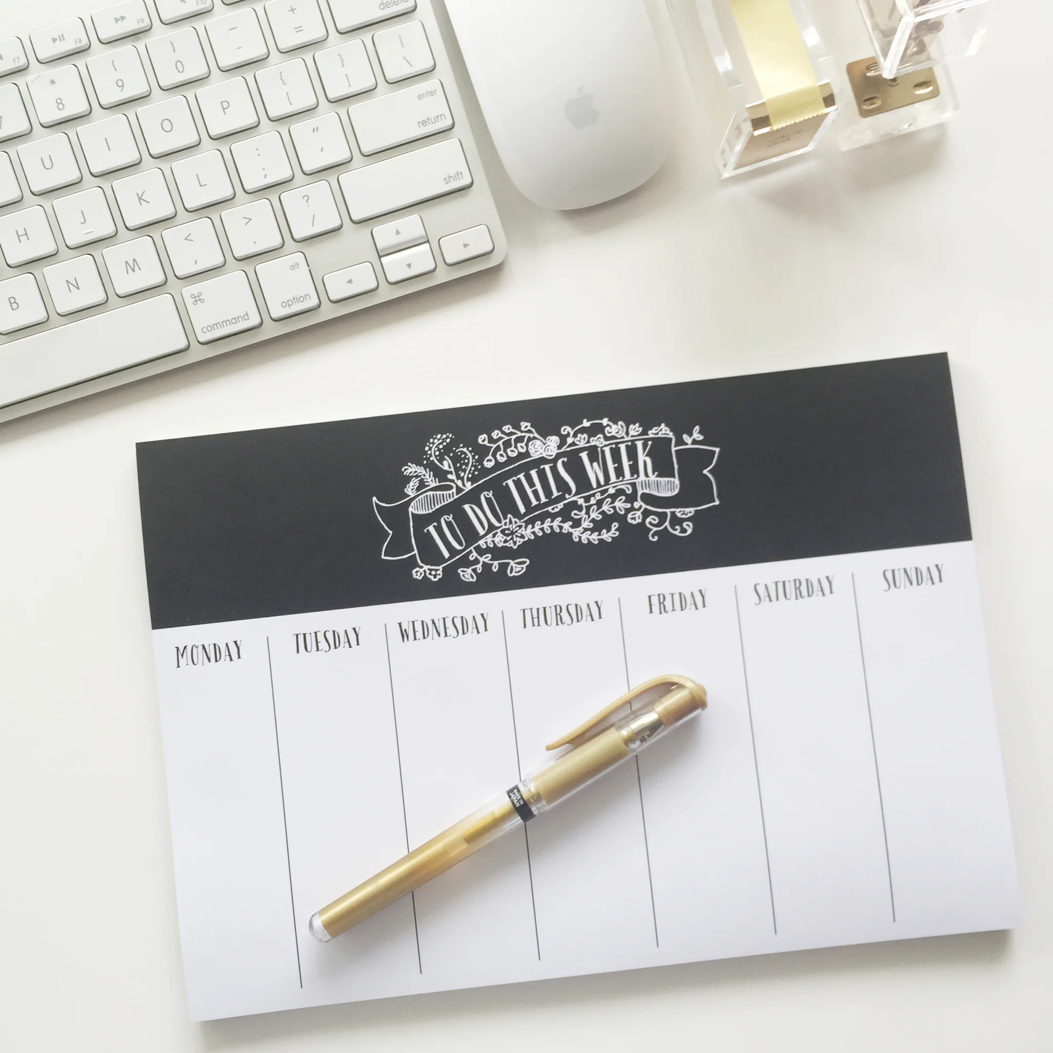 Weekly To Do List Notepad | V SHOP Stationery Vancouver