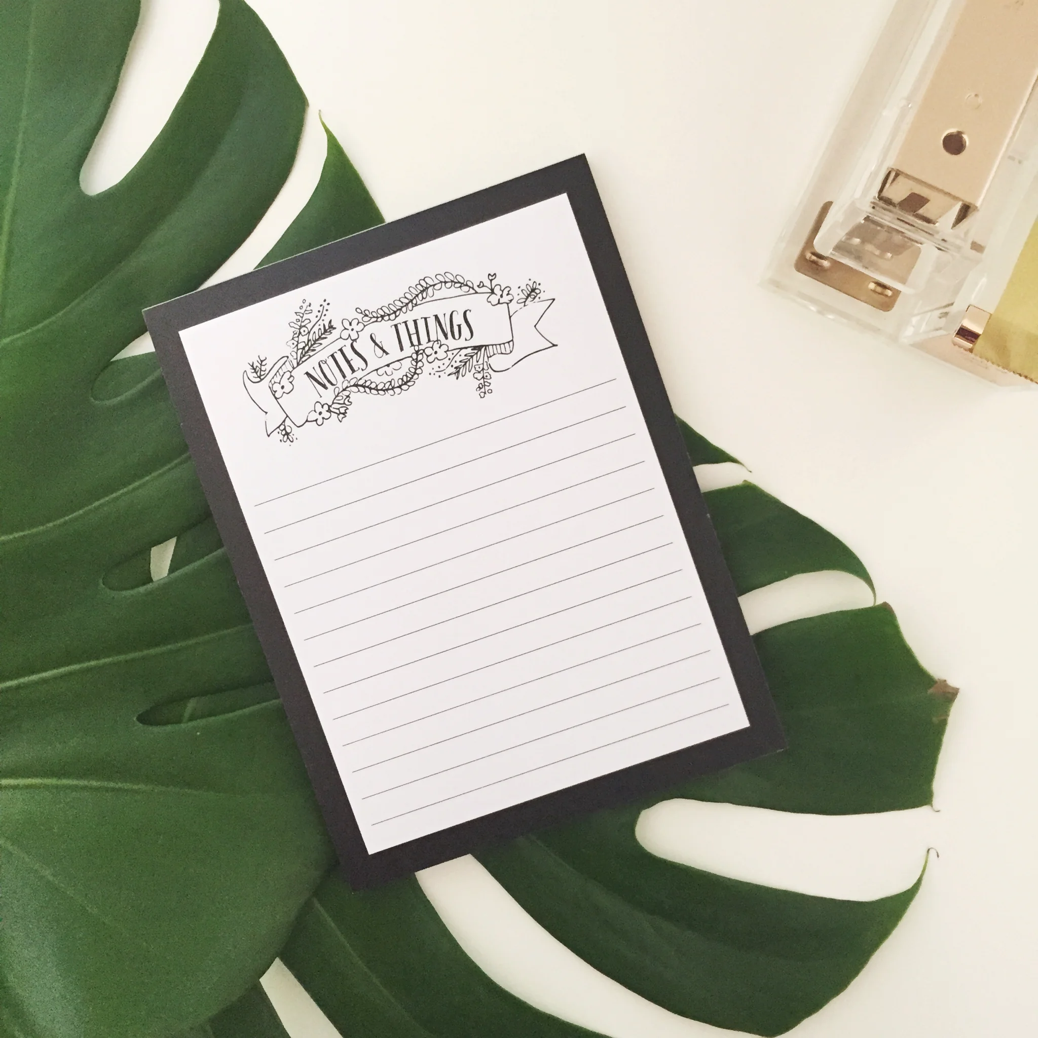 Notes and Things Notepad | Stationery Vancouver