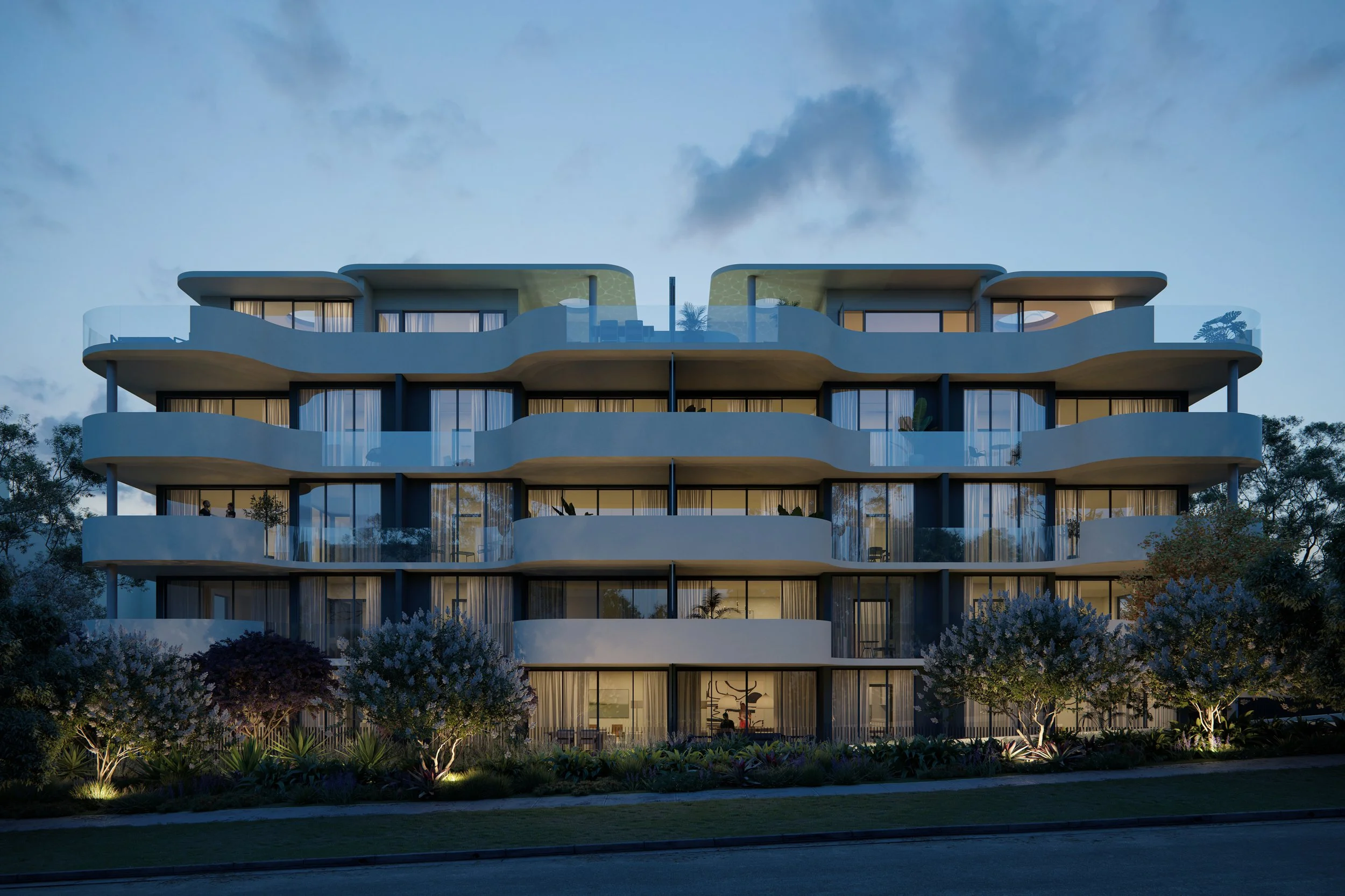 APARTMENTS/MIXED USE — Giles Tribe Architects - Retail And Mixed Use Textured Apartments
