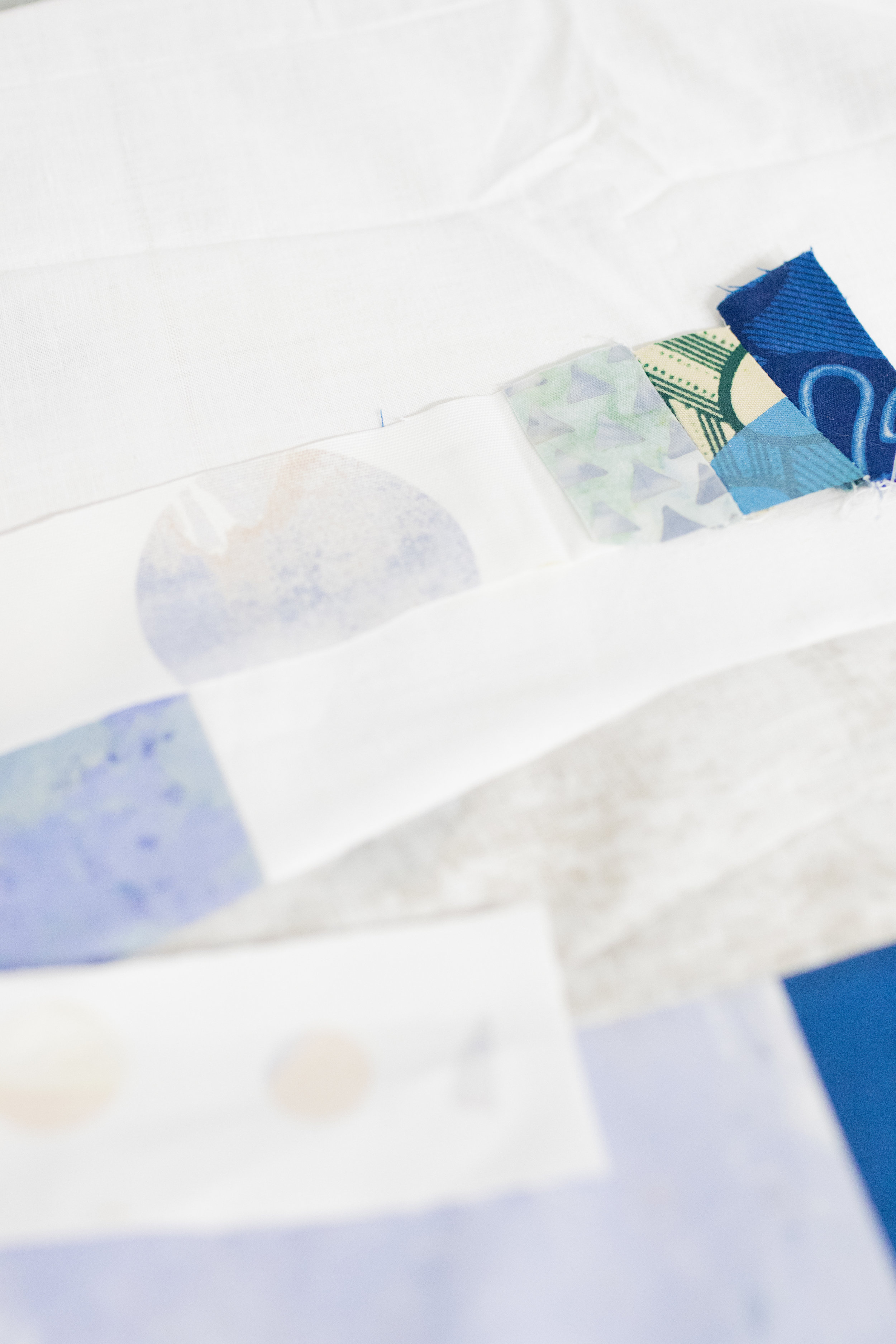 The fabric with the moon-like sphere is a fabric I designed and sell on Minted.com. 