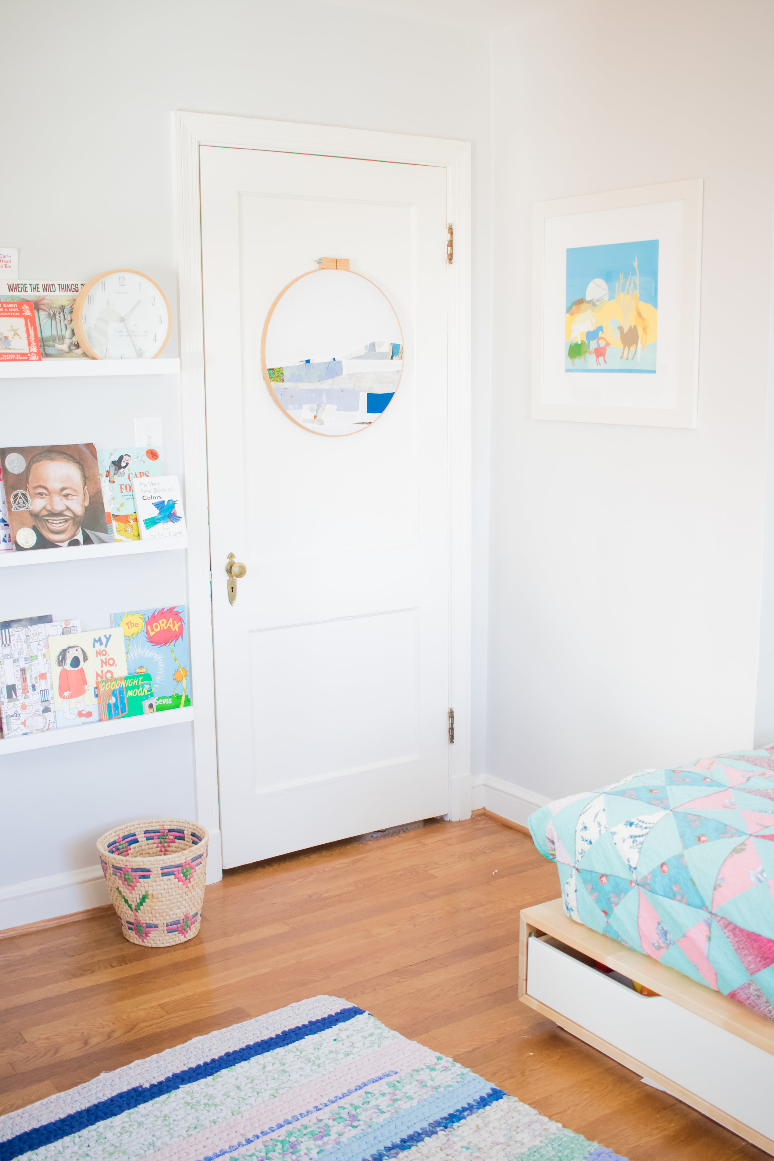 To see how I made the piece on the door, check out my previous blog post . 