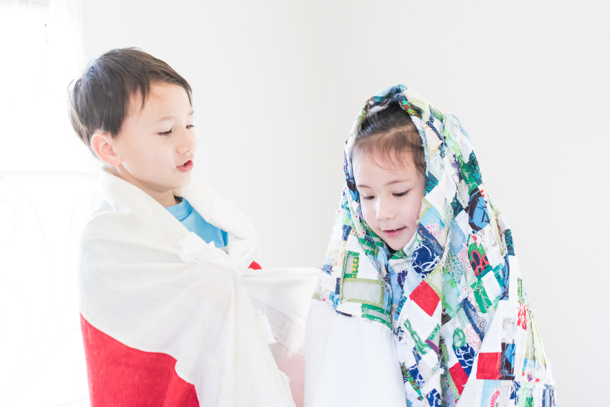 They were being Mary and Joseph. 