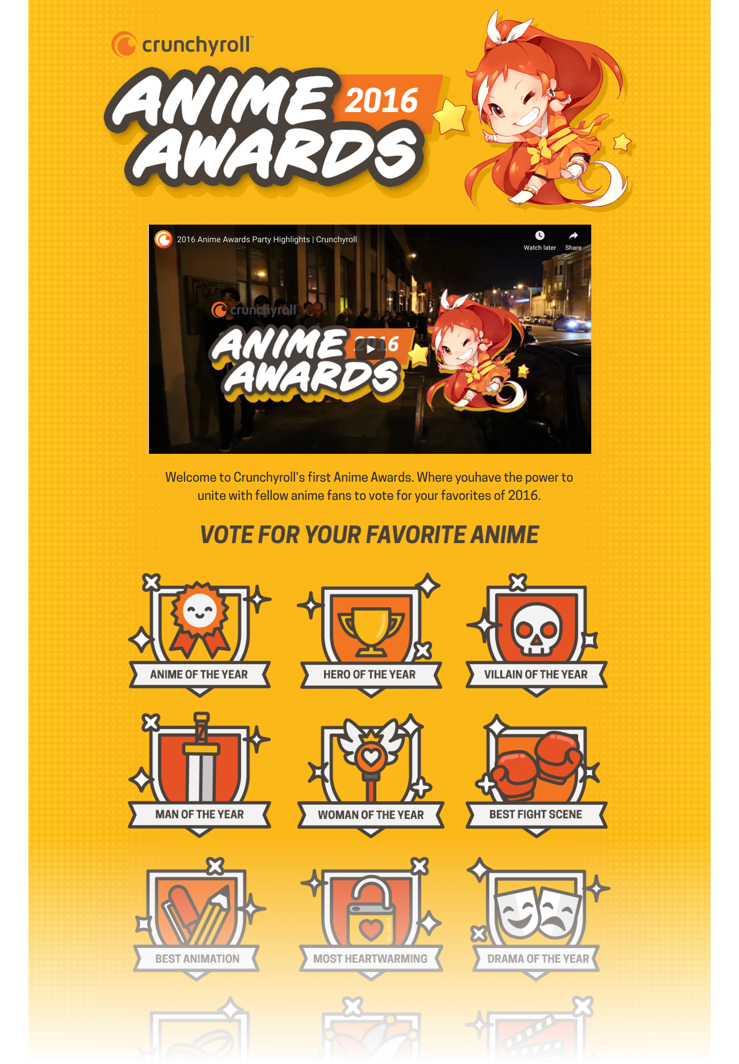 Here's How to Vote for Your Favorites in the Crunchyroll Anime Awards