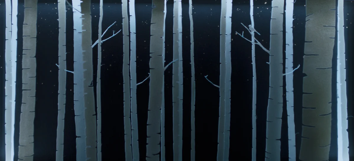 Birch Forest with LED backlight