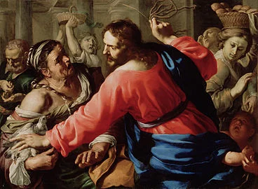 Christ 'cleansing' the temple.