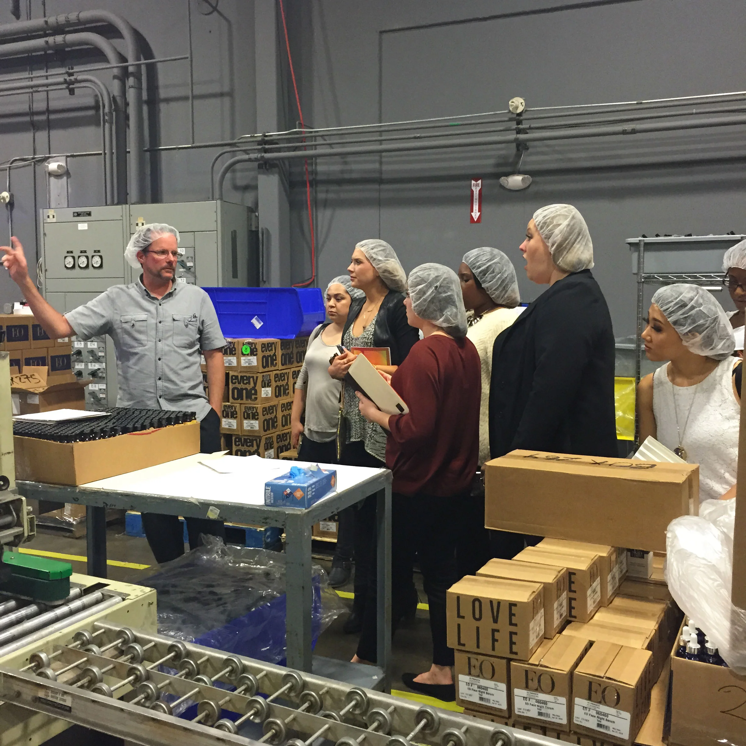 Next we drove up to EO's new facility in San Rafael to see how another essential oils company has grown.
