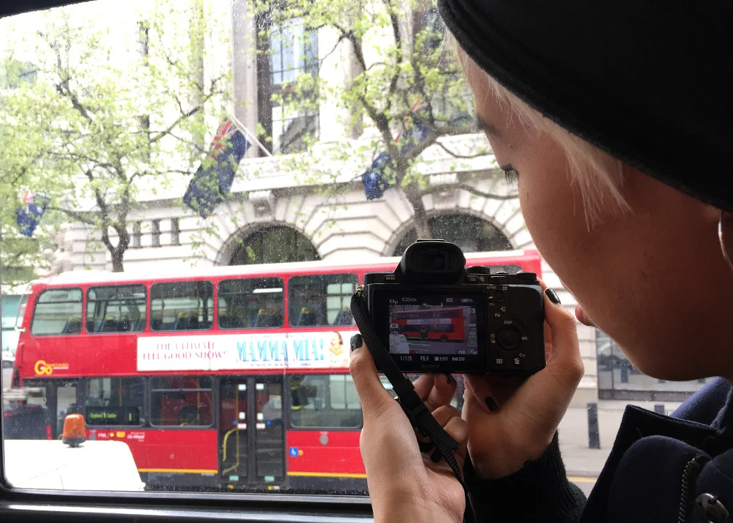 We rode on the top of the bus as we explored Central London.
