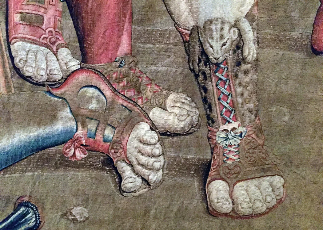 Detail of tapestry from the Vatican Museums.