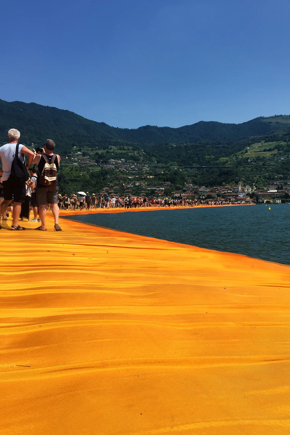 Amazing experience being out on the water with hundreds of thousands of people and seeing Christo & Jean Claude's dream become a fantastic reality.
