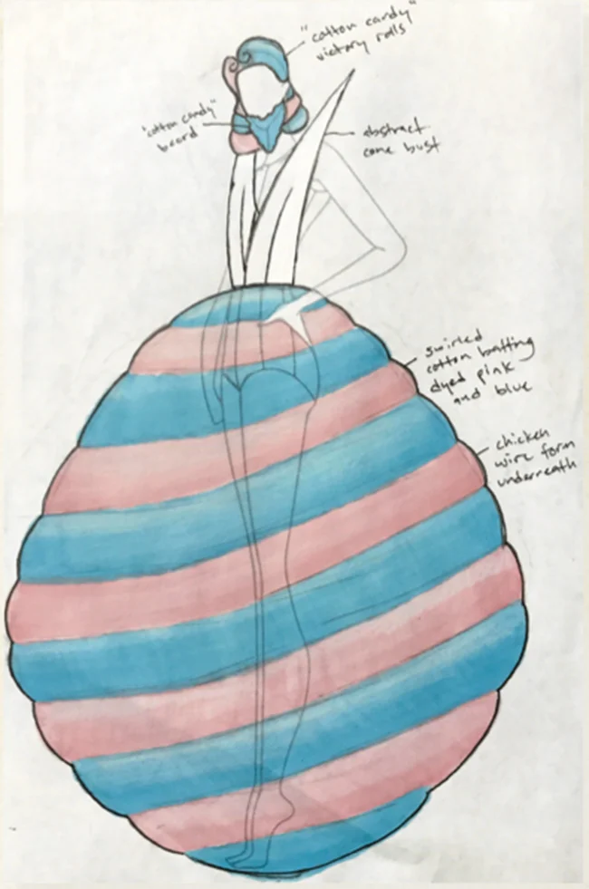 Cotton Candy Lady Designed by Kyle Howell