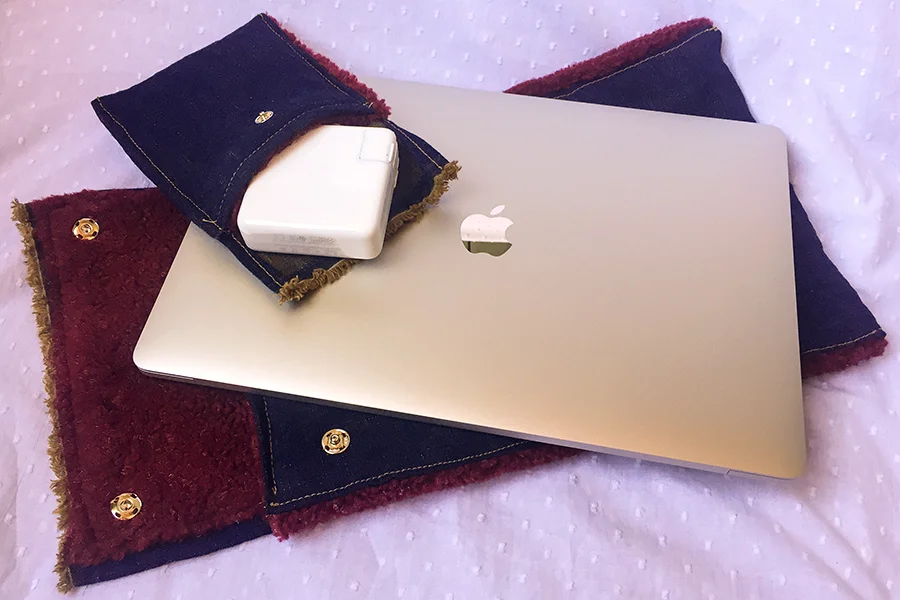 When I couldn’t find a good laptop sleeve for my new machine, I made one myself.