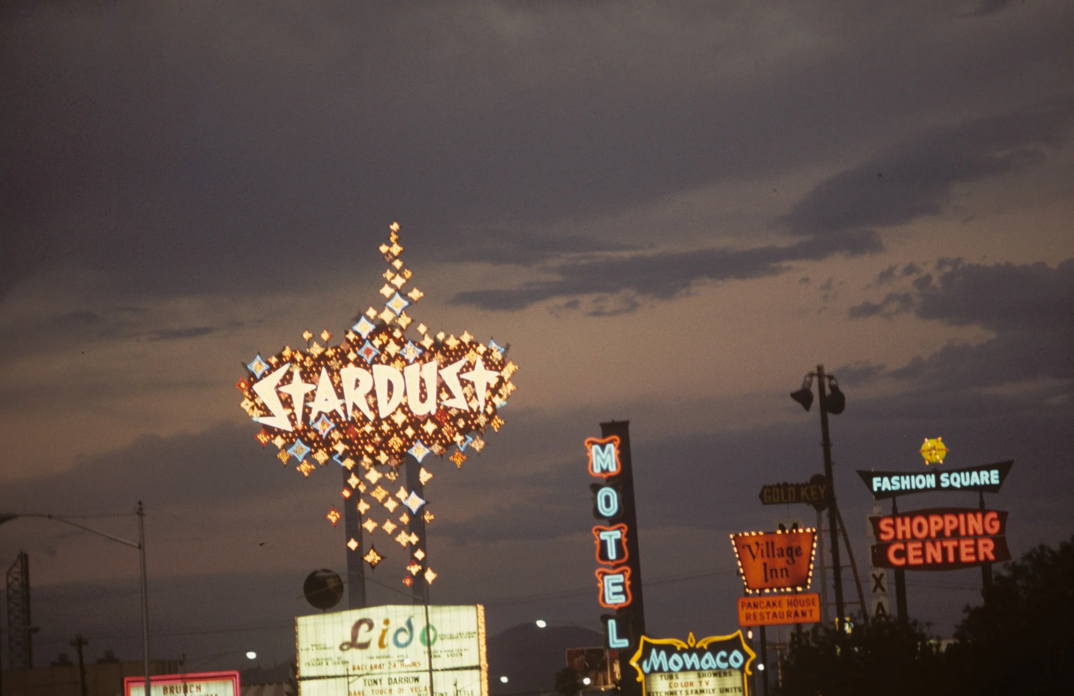 The Strip, Las Vegas, NV, US, 1968, Photo by Denise Scott Brown, courtesy of Venturi, Scott Brown and Associates, Inc. © Denise Scott Brown