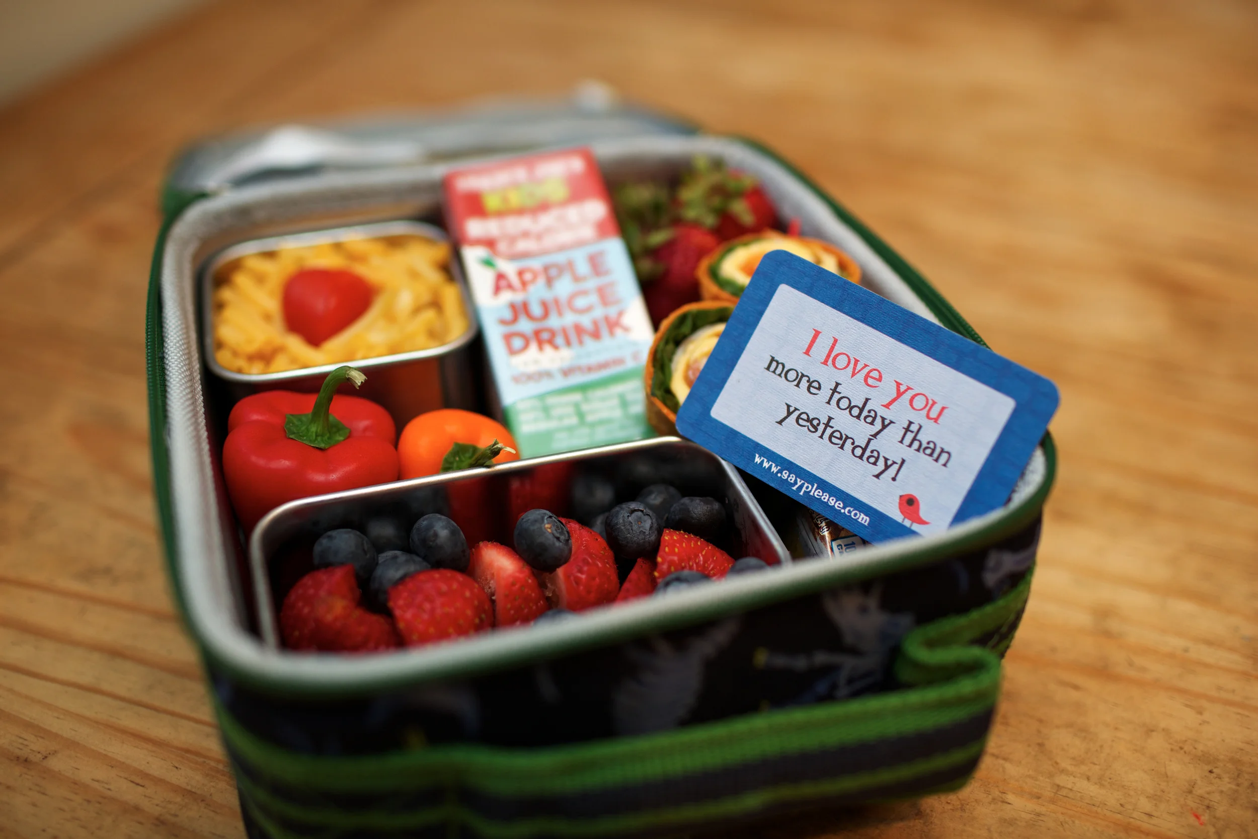 Lunchbox Love Notes in lunchbag