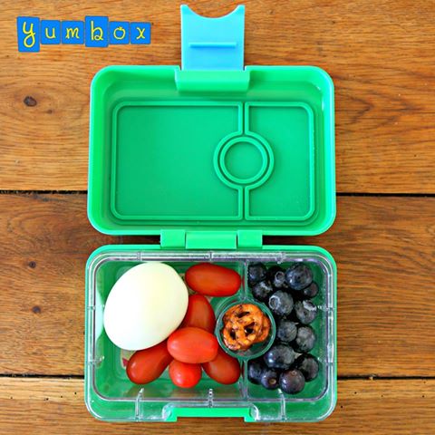 Green Yumbox Mini Snack with Egg
