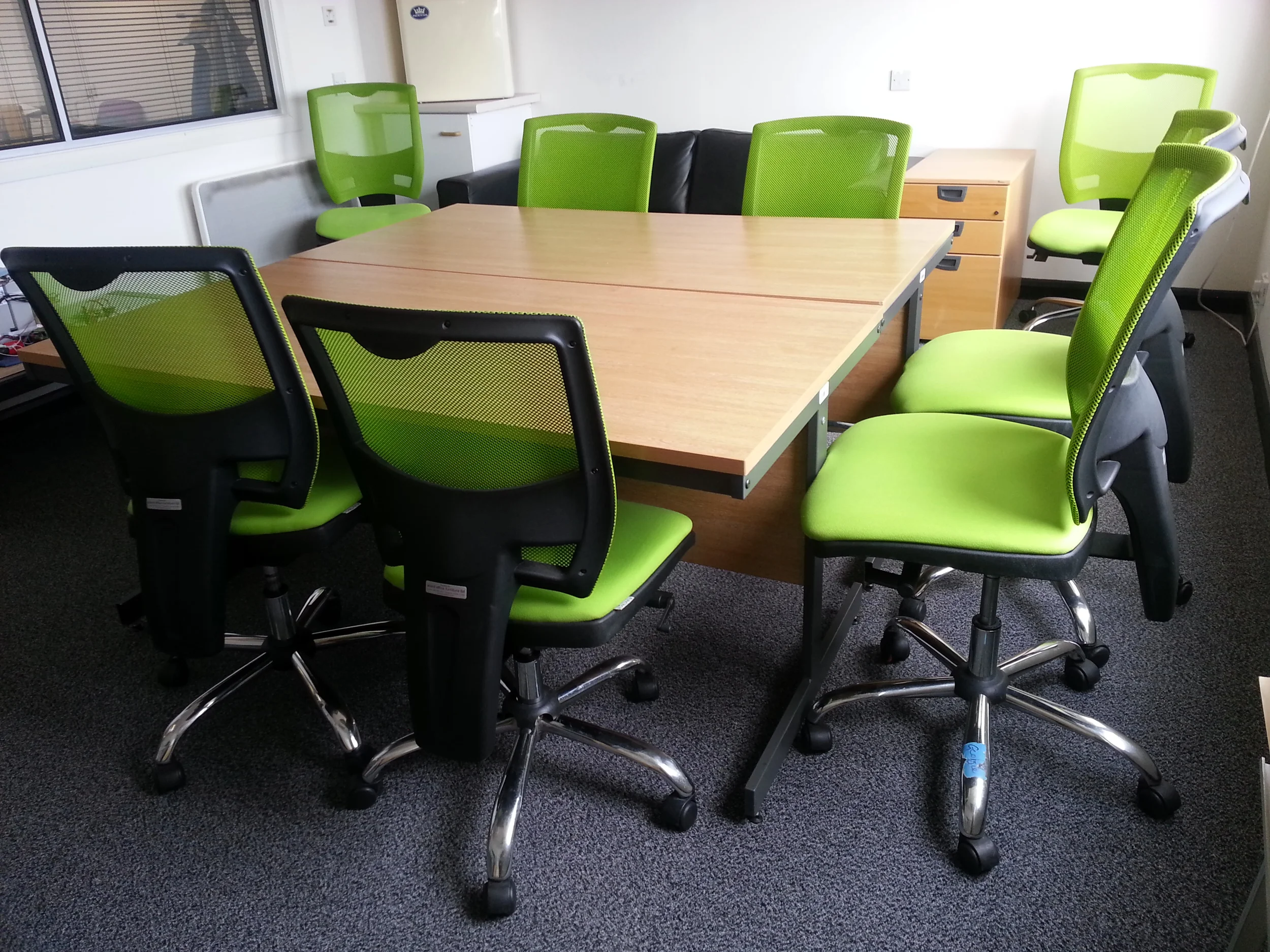 Reused chairs supplied by Recycled Business Furniture