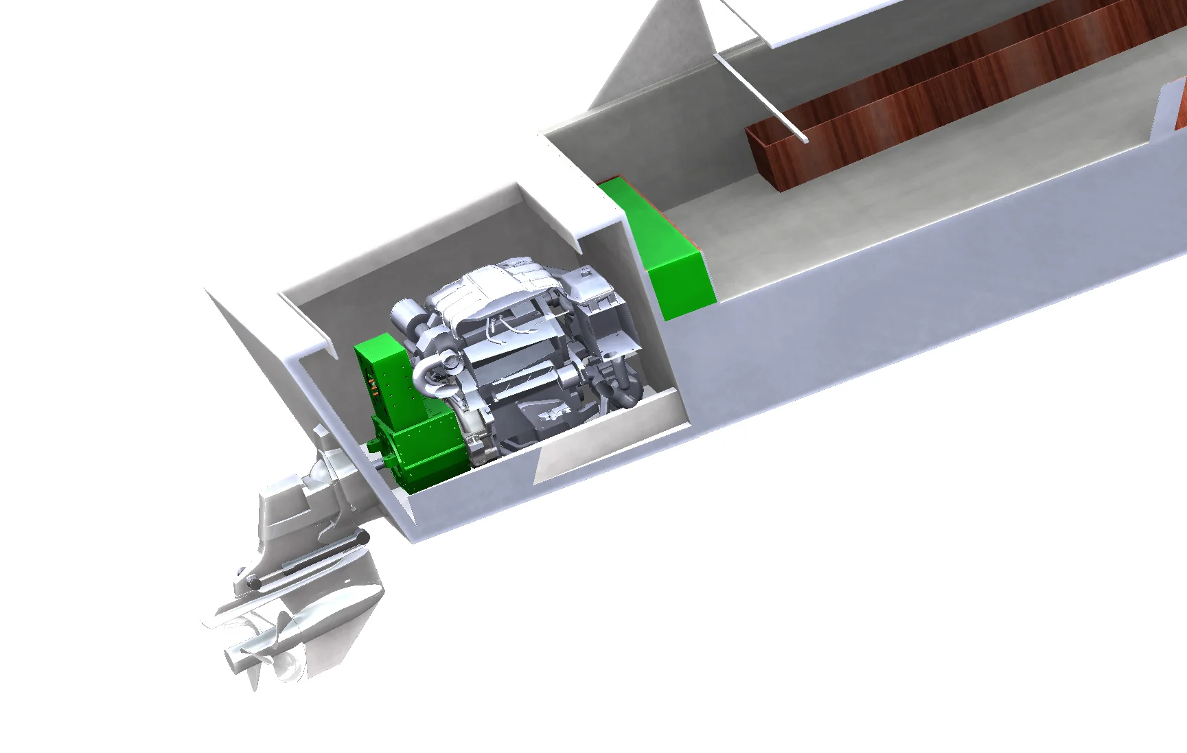 Hybrid engine to be installed into our original water taxi