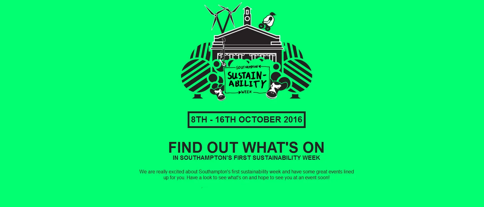 Southampton Sustainability Week 8th - 16th of October