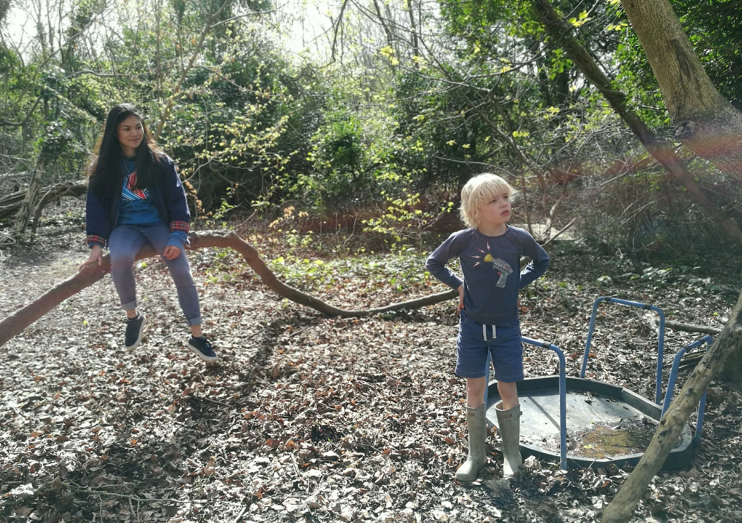 Exploring at the Paragon School, Bath.
