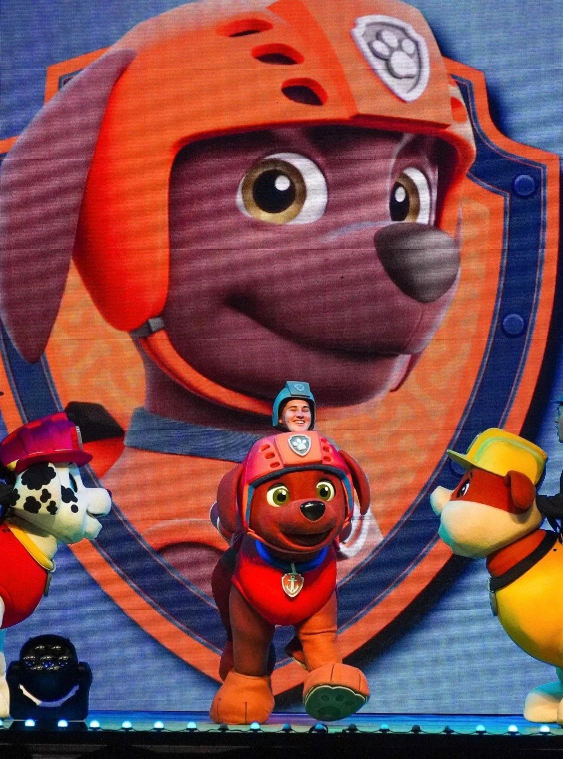Katherine has plenty to fill the kids in on. She's been away for a while playing Zuma in a Paw Patrol world tour! Welcome back, Katherine. That's pretty awesome! 
Next stop... Singapore! 👏❤️