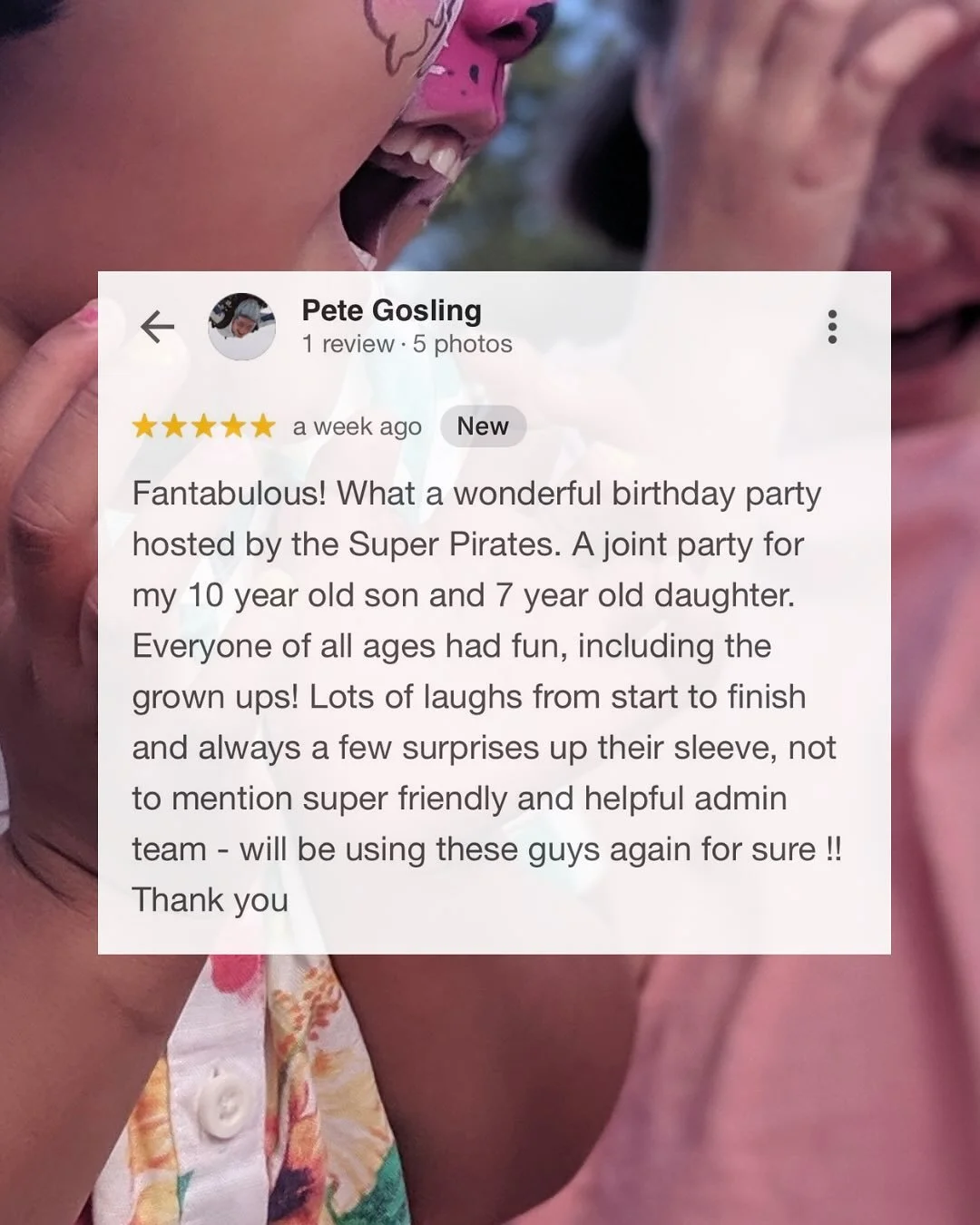 We LOVE making people happy.
What we do every single weekend is your once-a-year celebration &mdash; and that&rsquo;s never lost on us. ❤️

There&rsquo;s often this moment at a party: the kids are laughing at us, we look up at the parents, and the pa