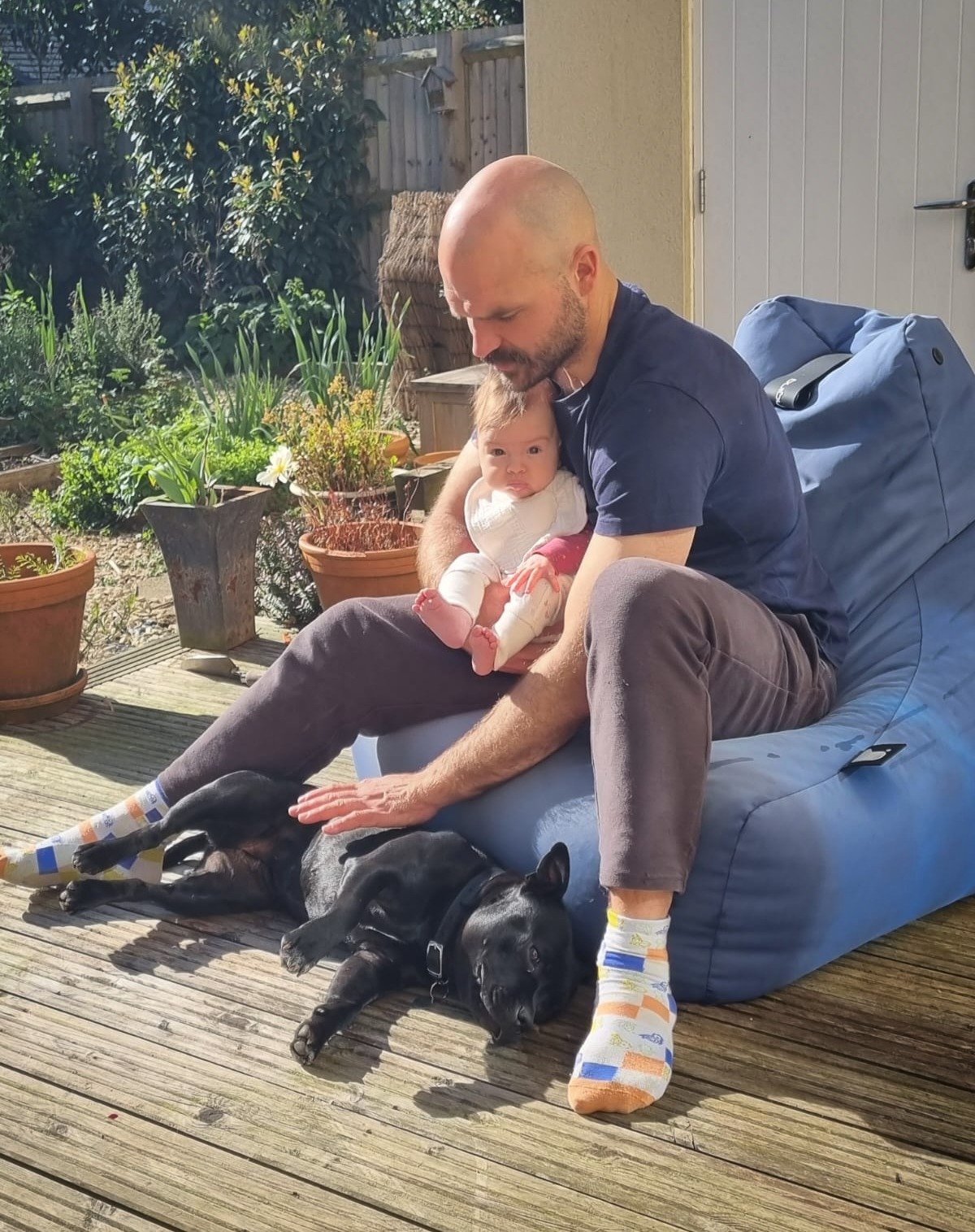 Easter morning with my girls.🐣