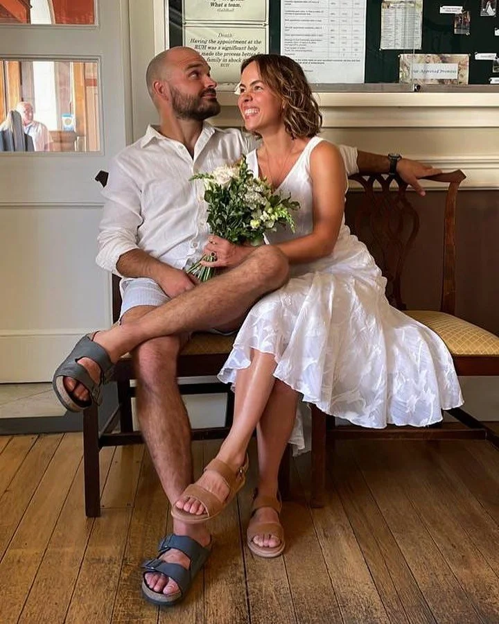 1 year ago today I sat in a pokey little council registration office and got married to @evva_semenowicz ❤️. 
It was perfect.