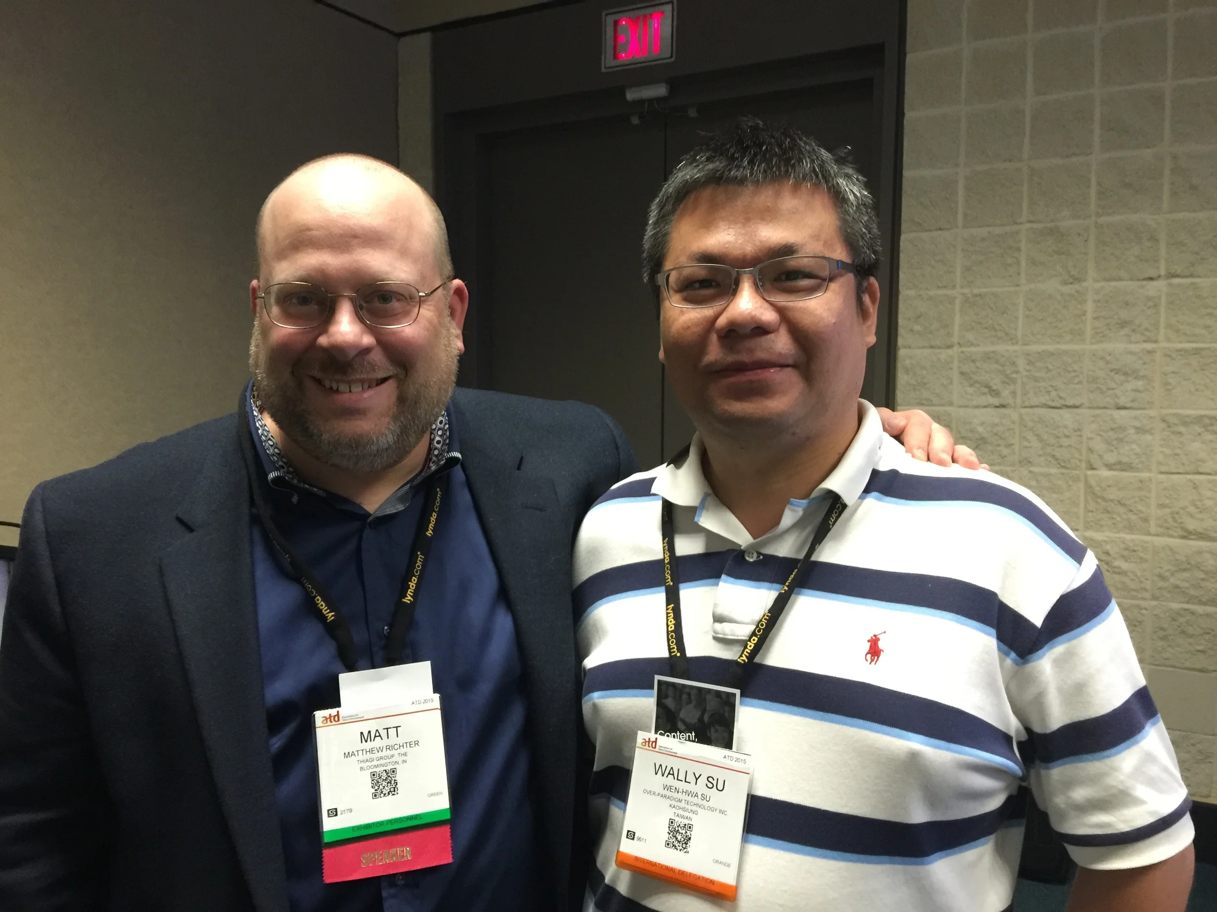 Wally Su with me after the workshop.