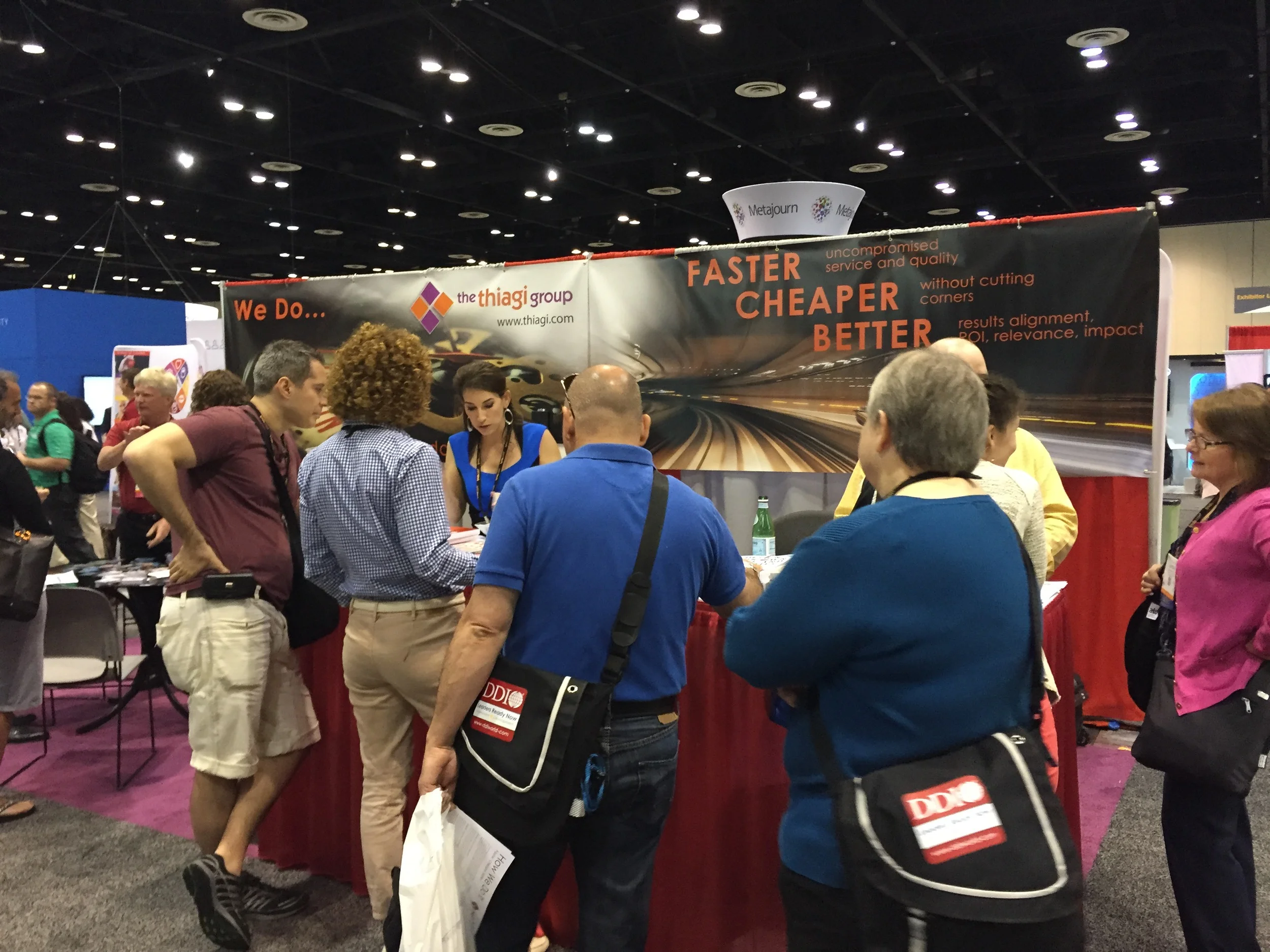 More booth action.