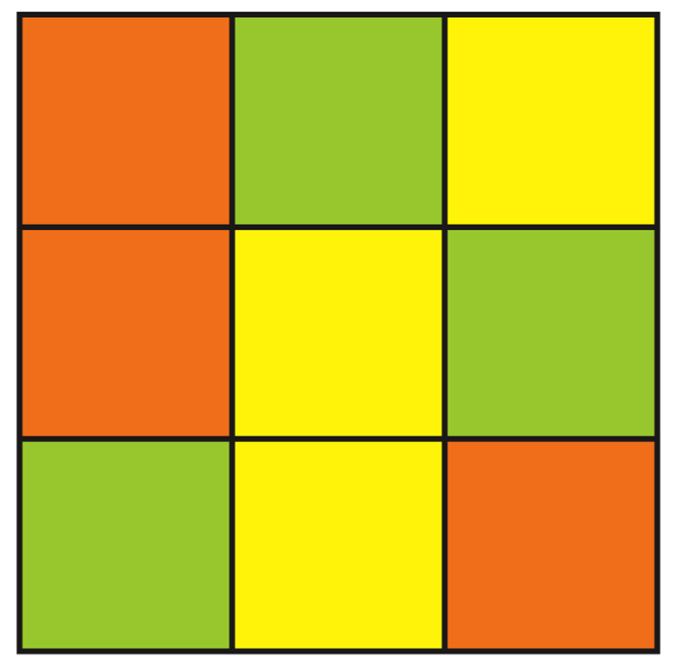 Colorful Tic-Tac-Toe