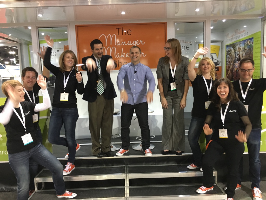 The gang from Root, Inc., a fun booth across the way from us. They do management development work.