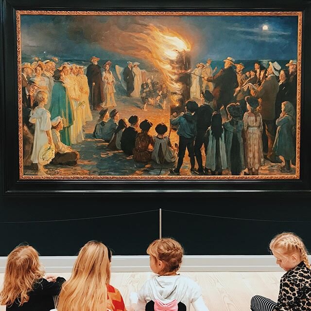 No bonfires🔥to mark the Danish celebration of Midsummer this year due to 🦠 But we&rsquo;ll always have this favorite by Kr&oslash;yer to warm our hearts by❤️ #thegirllikeswednesdays