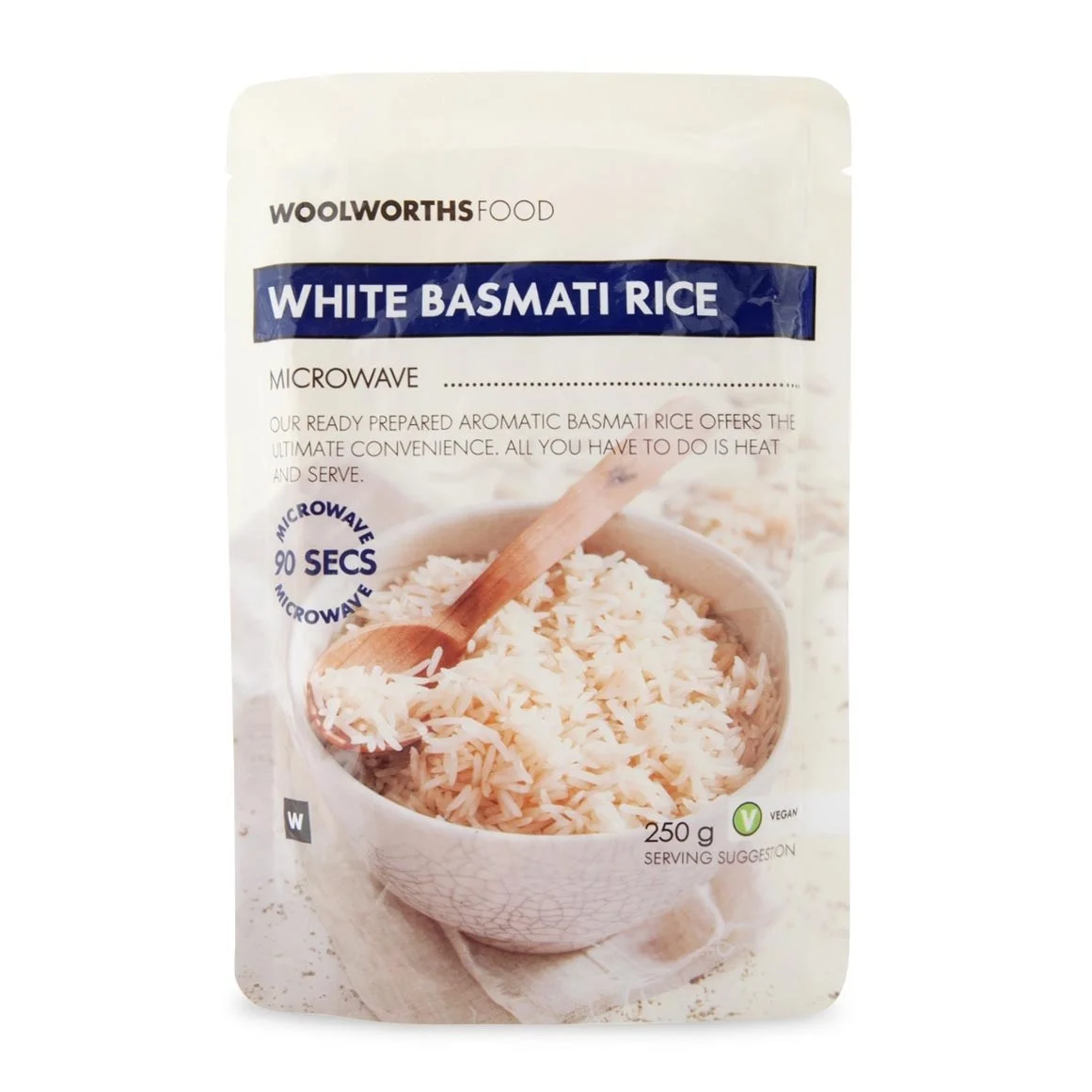 RICE, BASMATI MICROWAVEABLE 250G