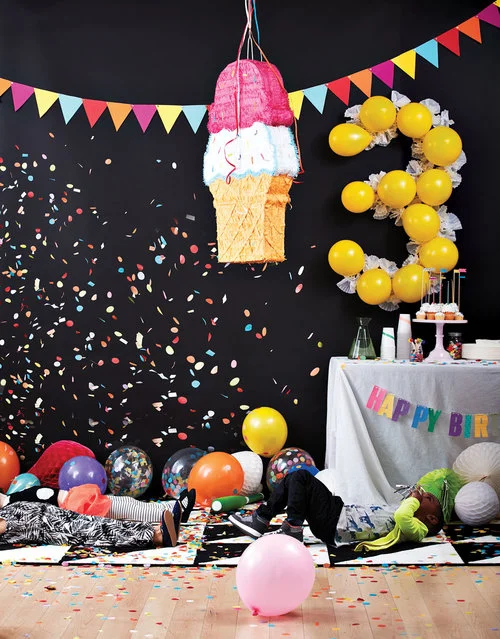 Prop styling for Today’s Parent Birthday Hacks cover