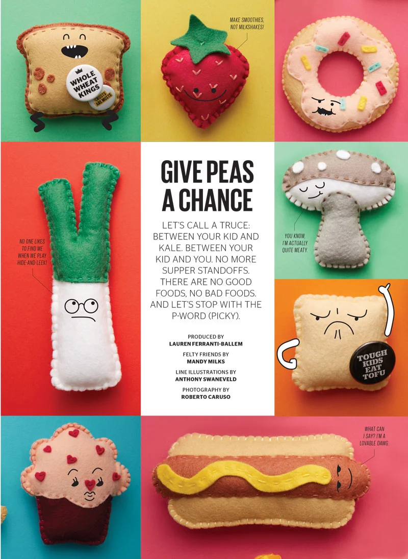 Felt food & art direction by Mandy Milks Photography by Roberto Caruso
