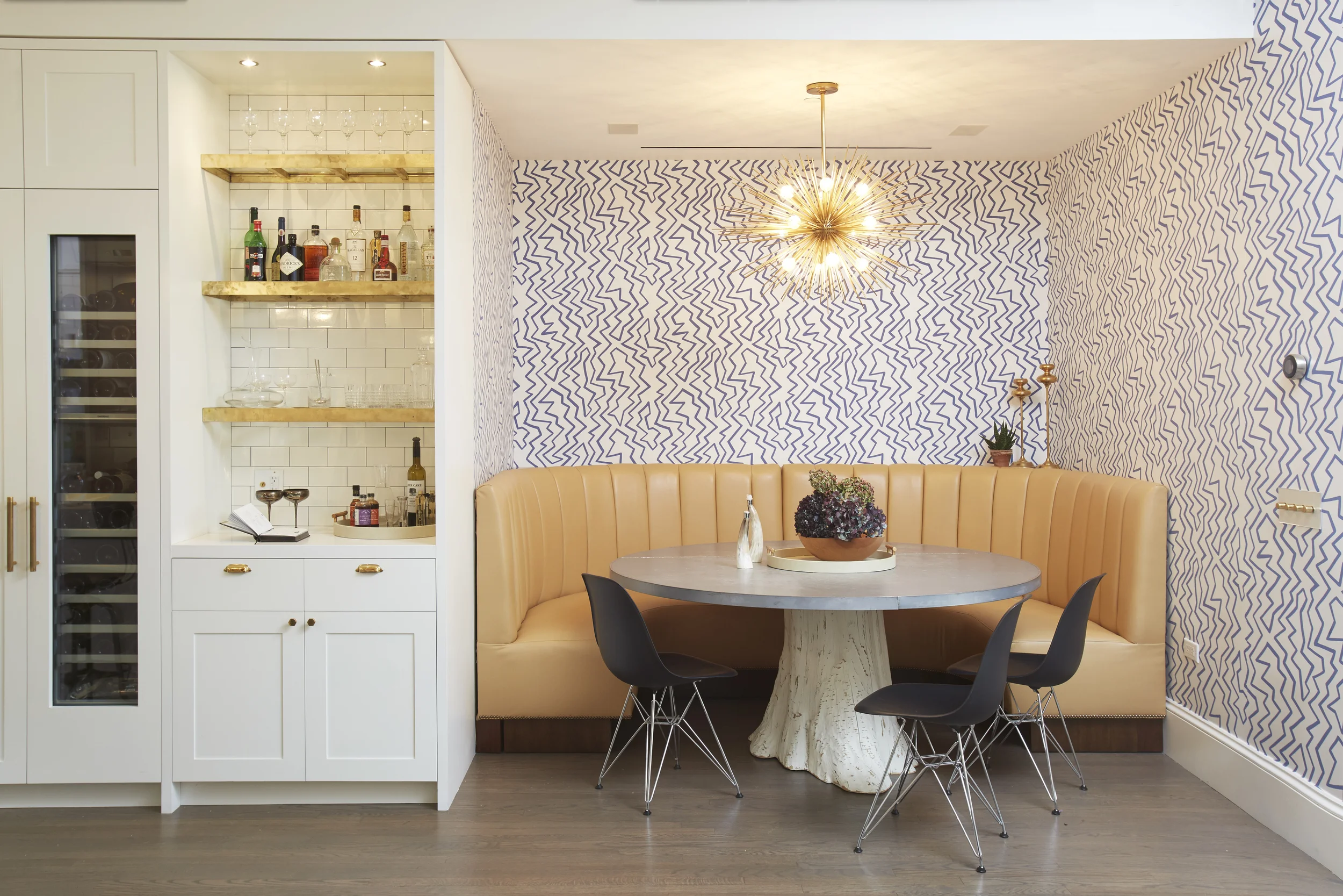 Tribeca Residence. Kitchen Millwork. Hand-Painted Onsite.