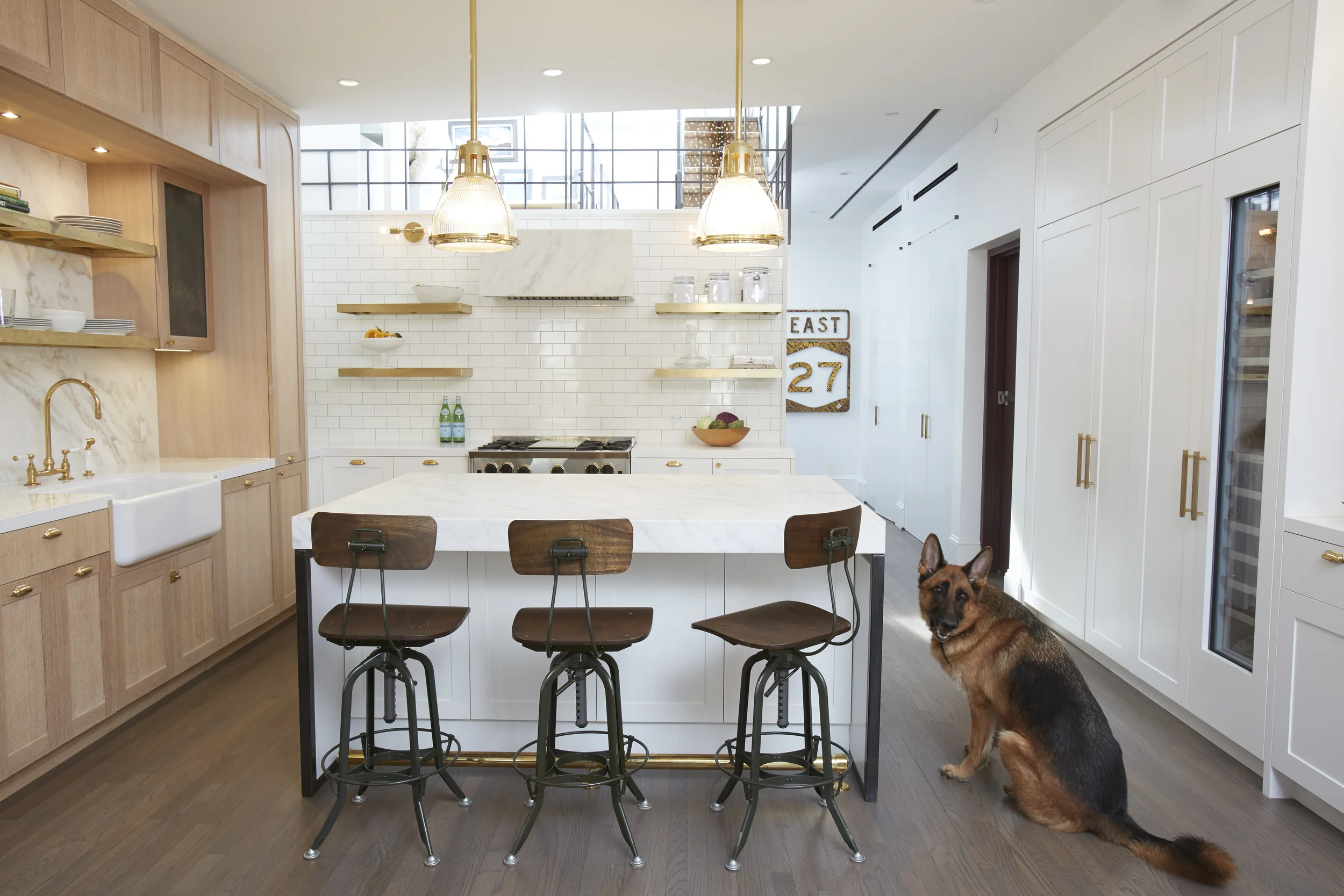 Tribeca Residence. Kitchen Millwork. Hand-Painted Finish.